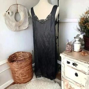 Vintage nylon slip dress  L